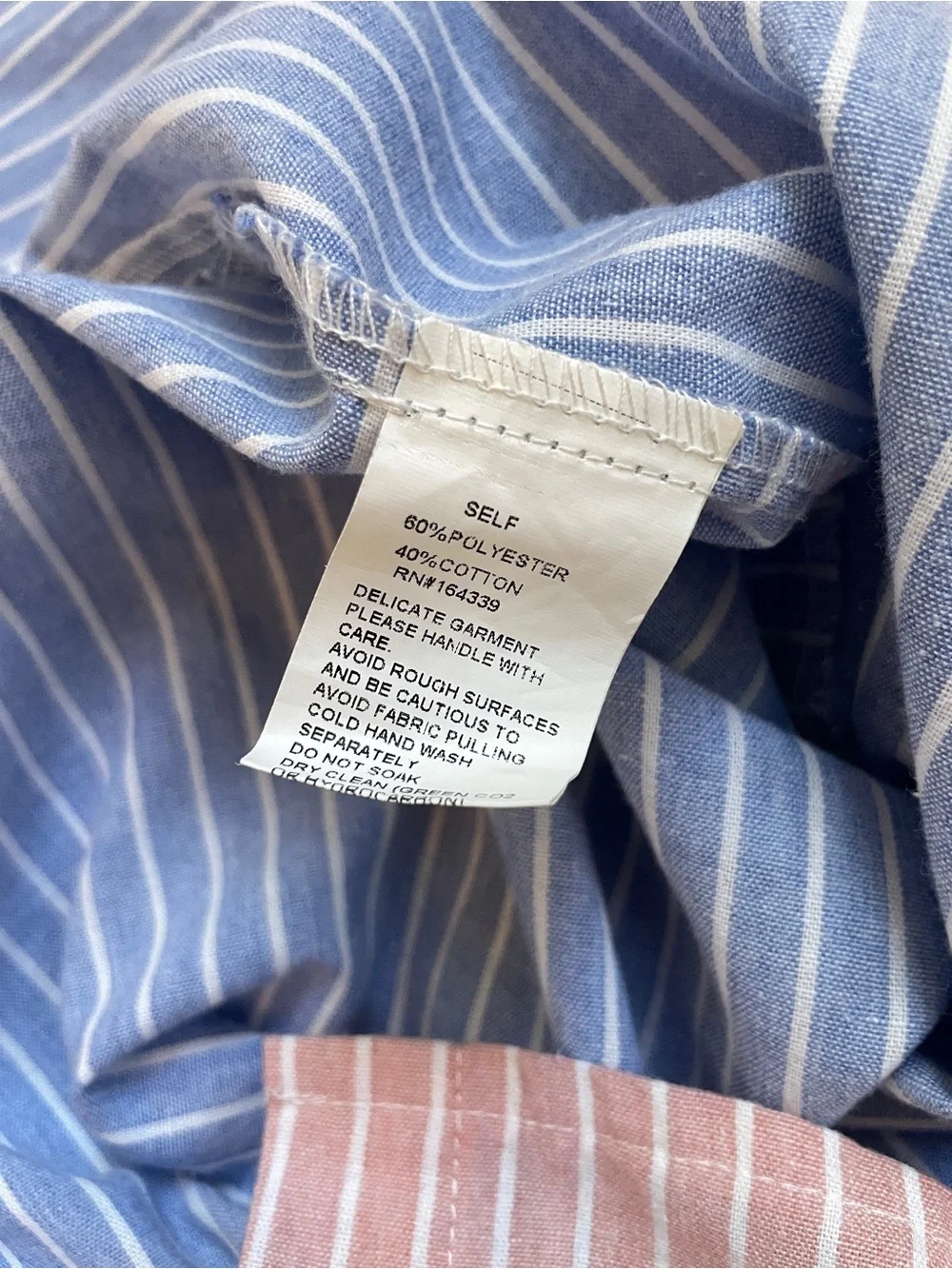 Striped Color Block Button Down - Picture 7 of 7